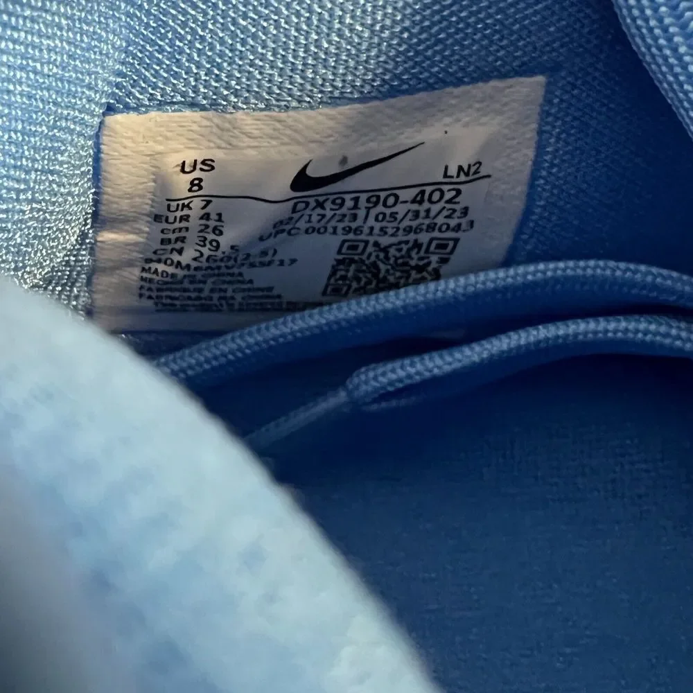Nike Men's Air Zoom GT Hustle 2 TB - DX9190 402 - University Blue -‎ Size 8 NEW